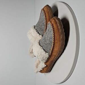 NWOT Sorel Out N' About Slippers Shoes Slip-On Waterproof Suede Faux‎ Fur 5
